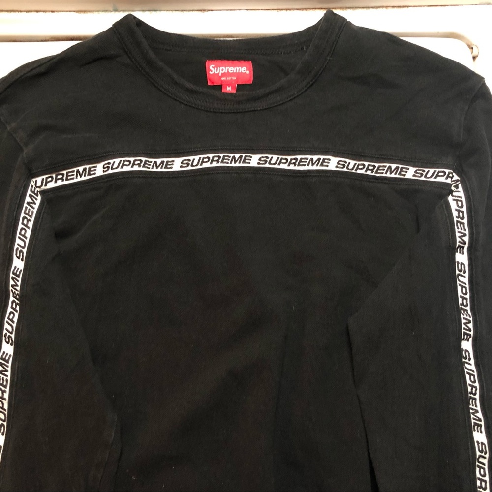 Supreme Long Sleeve-T 100% Black Cotton